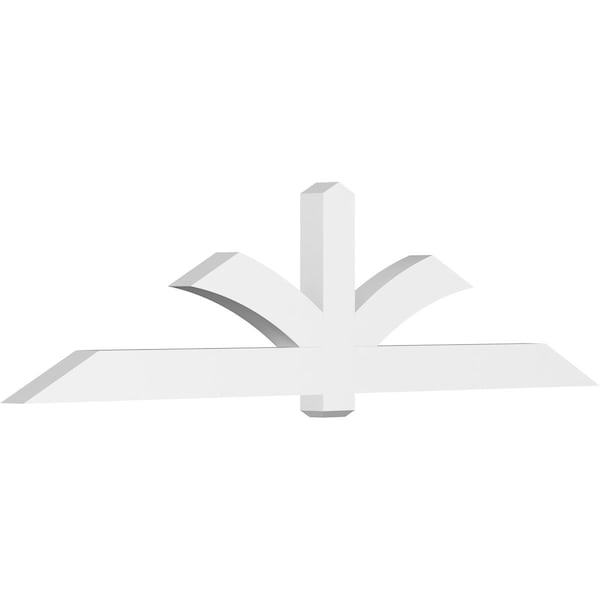Ekena Millwork Redmond Architectural Grade PVC Gable Bracket, 108"W x 27"H x 4"D x 6"F, 6/12 Pitch GBP108X27X0406RED00 - main